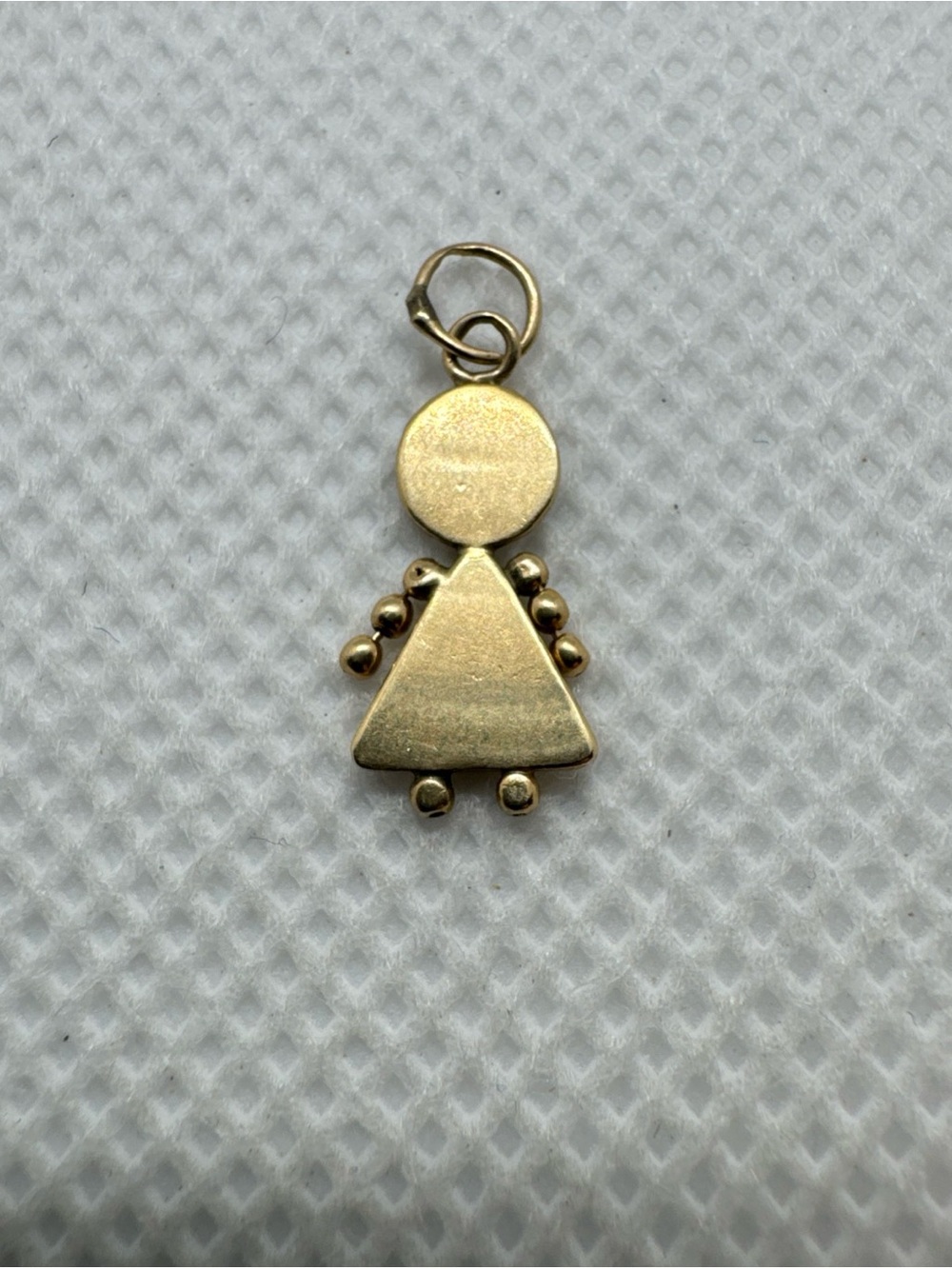 Solid 14k Yellow Gold Baby Child Boy Girl Kid Newborn Pendant Charm